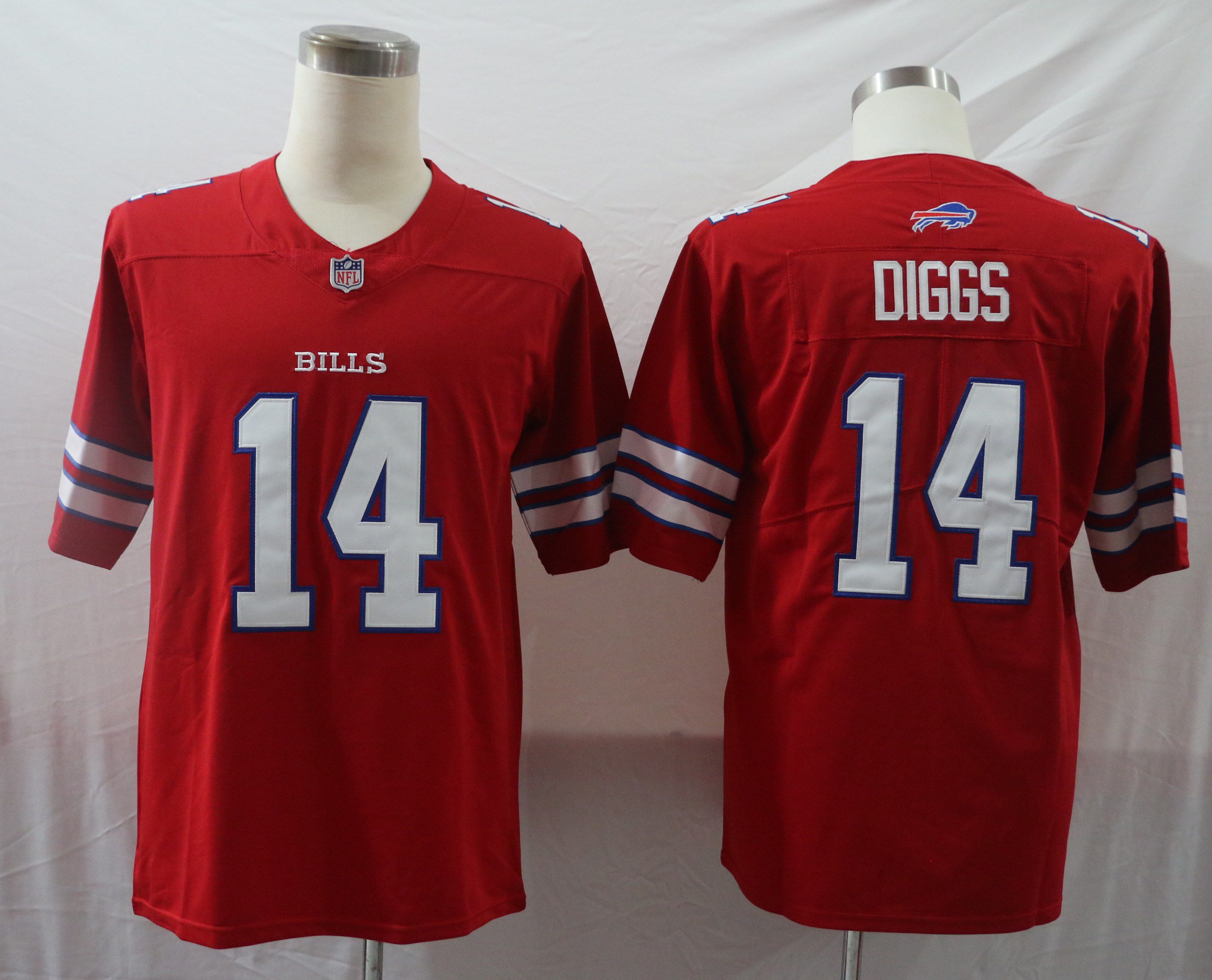 Men Buffalo Bills #14 Diggs Red Vapor Untouchable Limited 2020 Player NFL Jersey->customized nfl jersey->Custom Jersey